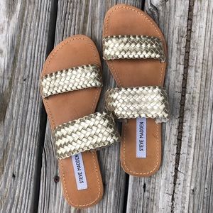 Steve Madden gold sandals